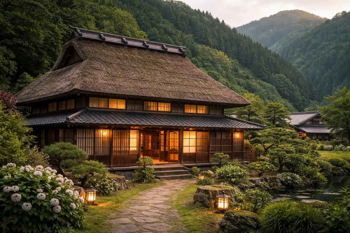 Traditional Japanese house in rural Japan — the kind of property foreigners can buy